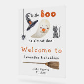 Halloween Ghost Welkom baby shower Acryl Bord (Hoek)