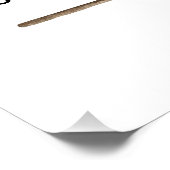 Halloween Ghost Welkom baby shower Perfect Poster (Hoek)