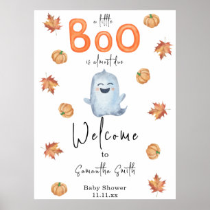 Halloween Ghost Welkom baby shower Poster