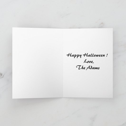 Halloween Ghost Wenskaart, te Schattige om spook Kaart (Binnen)