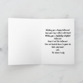 Halloween Ghost Wenskaart, te Schattige om te spoo Kaart (Binnen)