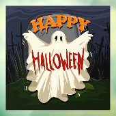 Halloween Ghost Window Cling Raamsticker (Vel 3)