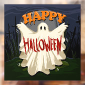 Halloween Ghost Window Cling Raamsticker (Vel 2)