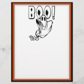 Halloween Ghost zegt "BOO!" Flyer (Voorkant)