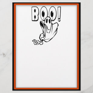 Halloween Ghost zegt "BOO!" Flyer
