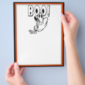 Halloween Ghost zegt "BOO!" Flyer (Hand)