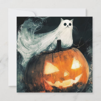 Halloween GhostCat en Jack op Lantern