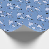 Halloween Ghosts Bats Cadeaupapier (Hoek)