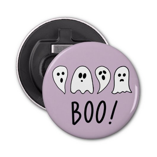 Halloween Ghosts Boo Button Flesopener (Voorkant)