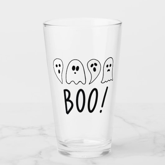 Halloween Ghosts Boo Glas (Voorkant)