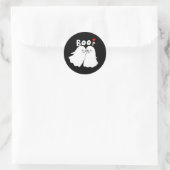 Halloween Ghosts Boo Grappige Ghost Boop gunst Ronde Sticker (Tas)