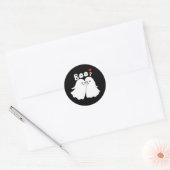 Halloween Ghosts Boo Grappige Ghost Boop gunst Ronde Sticker (Envelop)