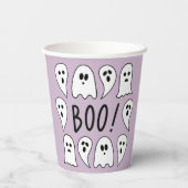 Halloween Ghosts Boo Papieren Bekers (Achterkant)