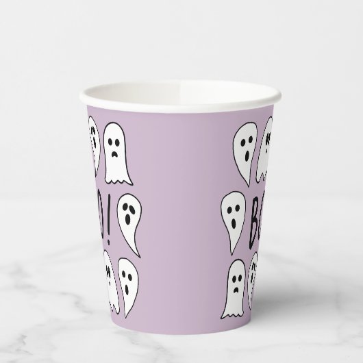 Halloween Ghosts Boo Papieren Bekers (Links)