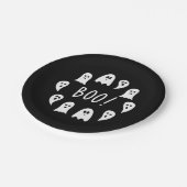 Halloween Ghosts Boo Papieren Bordje (Gekanteld)