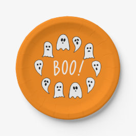 Halloween Ghosts Boo Papieren Bordje