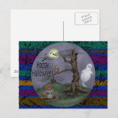 Halloween Ghosts Briefkaart (Voorkant / Achterkant)