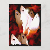 Halloween Ghosts Briefkaart (Voorkant)