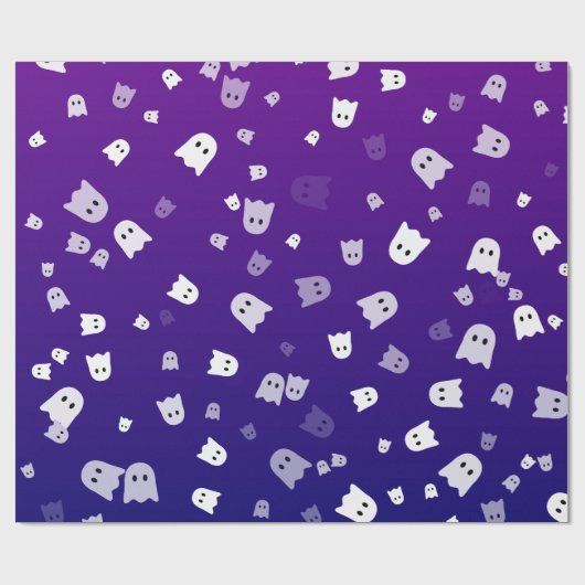 Halloween Ghosts Cadeaupapier (Vlak)