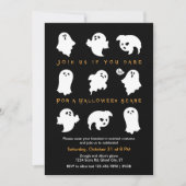 Halloween Ghosts Costume Party Uitnodiging (Voorkant)