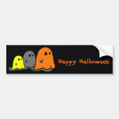 Halloween Ghosts Cute Bumpersticker (Voorkant)