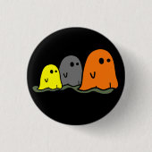 Halloween Ghosts Cute Button (Voorkant)