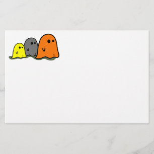 Halloween Ghosts Cute Stationery Briefpapier