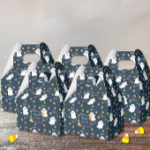 Halloween Ghosts Donkerblauw Baby shower Favor Box Bedankdoosjes