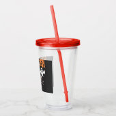 Halloween Ghosts en Dancing Skeletons Shirt Acryl Drinkbeker (Links)