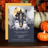 Halloween Ghosts en Haunted House Kaart