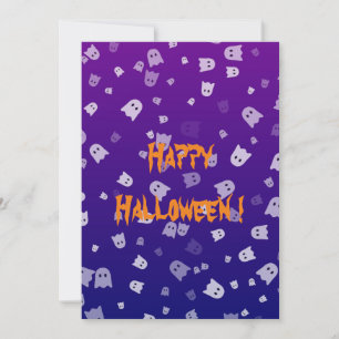 Halloween Ghosts Flat Kaart