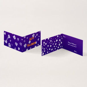 Halloween Ghosts Folded Card Kaart