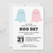 Halloween Ghosts Gender Reveal Party Uitnodiging (Voorkant)