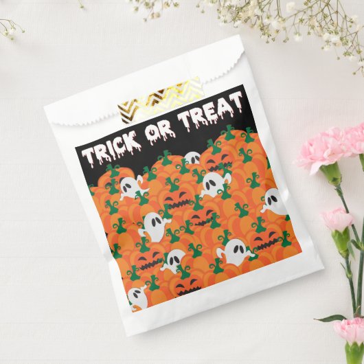 Halloween Ghosts Haunted Pumpkin Patch Bedankzakje (Gezegeld)