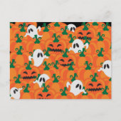 Halloween Ghosts Haunted Pumpkin Patch Briefkaart (Voorkant)