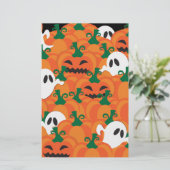 Halloween Ghosts Haunted Pumpkin Patch Briefpapier (Staand voorkant)