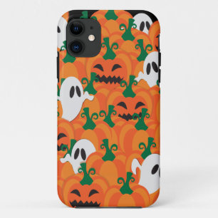 Halloween Ghosts Haunted Pumpkin Patch iPhone 11 Hoesje