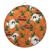 Halloween Ghosts Haunted Pumpkin Patch Dartbord (Voorkant)