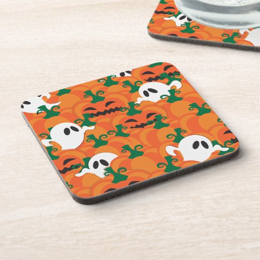 Halloween Ghosts Haunted Pumpkin Patch Drankjes Onderzetter (Linkerzijde)