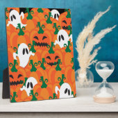 Halloween Ghosts Haunted Pumpkin Patch Fotoplaat (Zijkant)