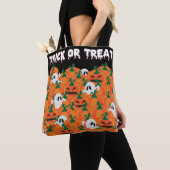Halloween Ghosts Haunted Pumpkin Patch Large Tas (Dichtbij)