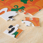 Halloween Ghosts Haunted Pumpkin Patch Legpuzzel (Zijkant)