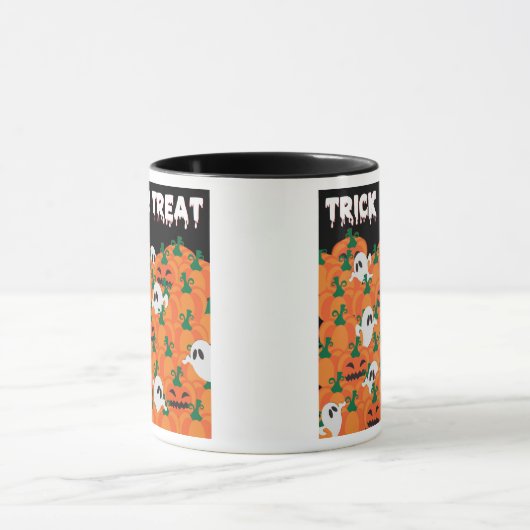 Halloween Ghosts Haunted Pumpkin Patch Mok (Midden)