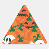 Halloween Ghosts Haunted Pumpkin Patch Sticker (Voorkant)