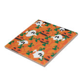 Halloween Ghosts Haunted Pumpkin Patch Tegeltje (Zijkant)