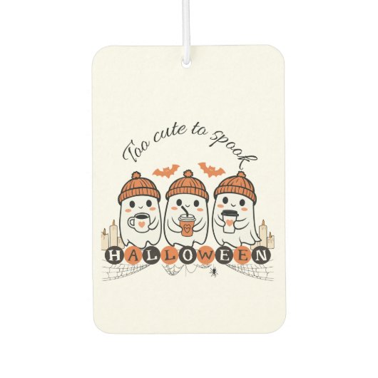 Halloween Ghosts Luchtverfrisser - Te Schattige om (Voorkant)