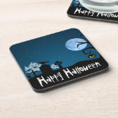 Halloween Ghosts op Graveyard Bier Onderzetter (Linkerzijde)