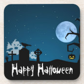 Halloween Ghosts op Graveyard Bier Onderzetter (Voorkant)