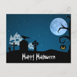 Halloween Ghosts op Graveyard Briefkaart