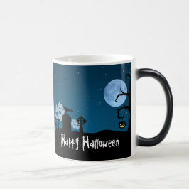 Halloween Ghosts op Graveyard Magische Mok